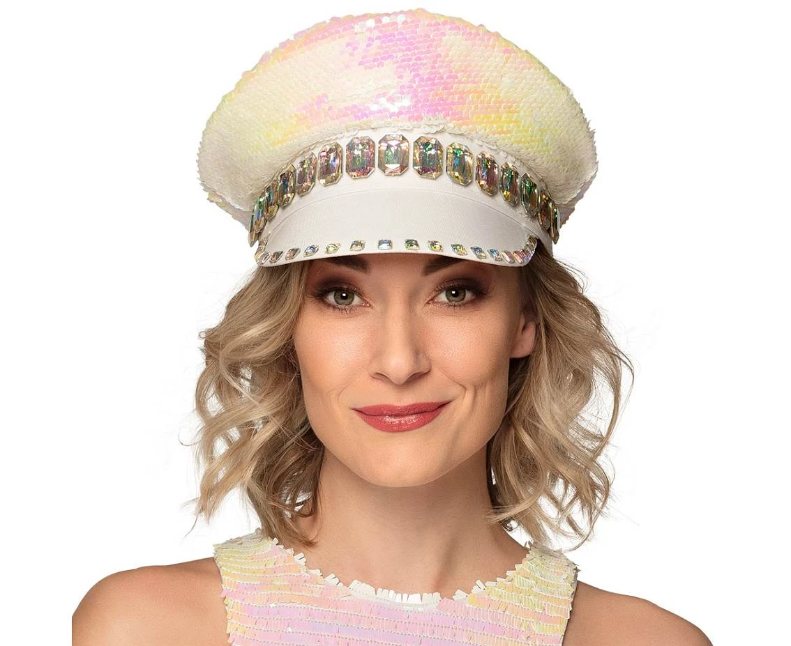 Cap Sandy candy ,pearl/white