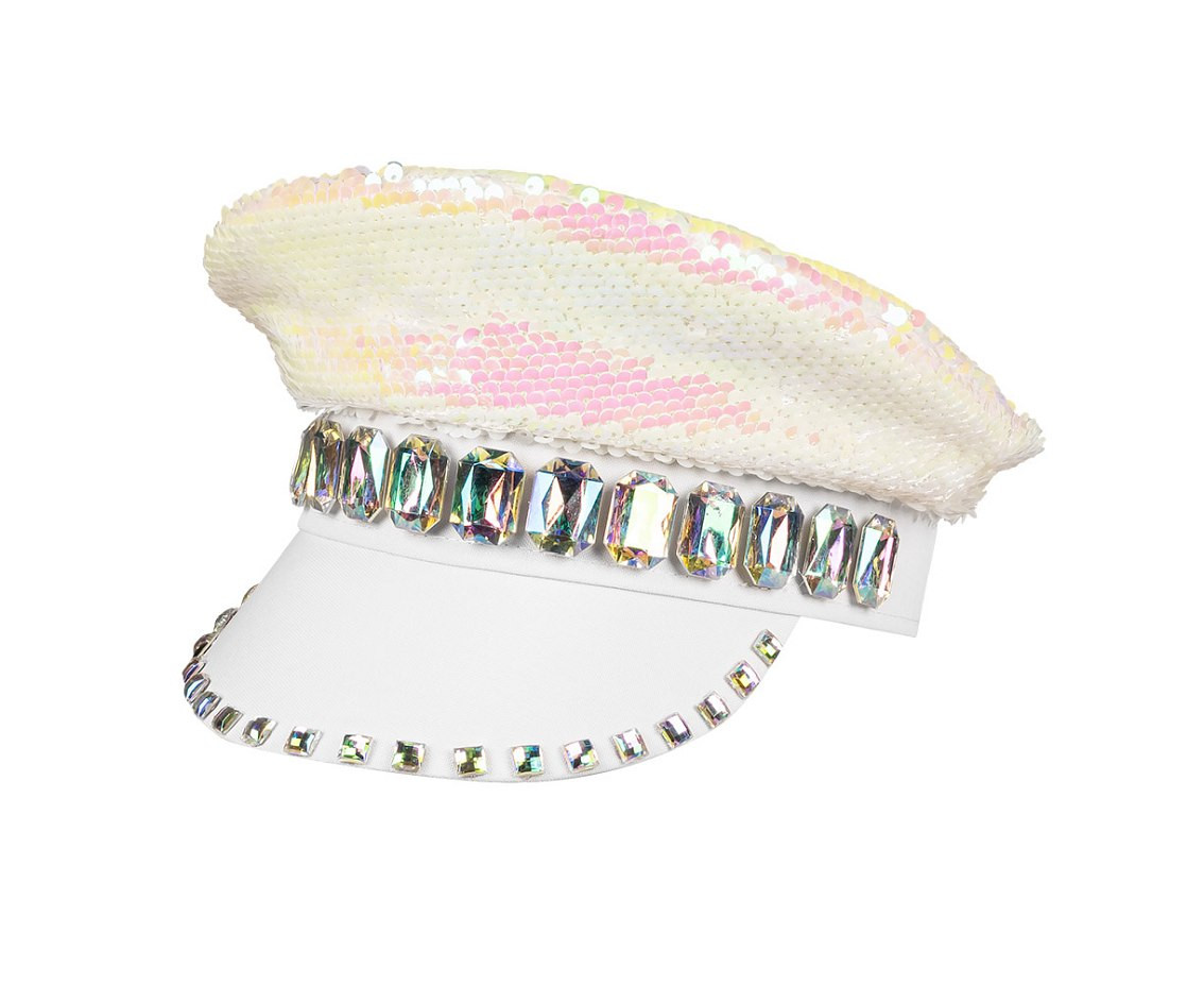 Cap Sandy candy ,pearl/white