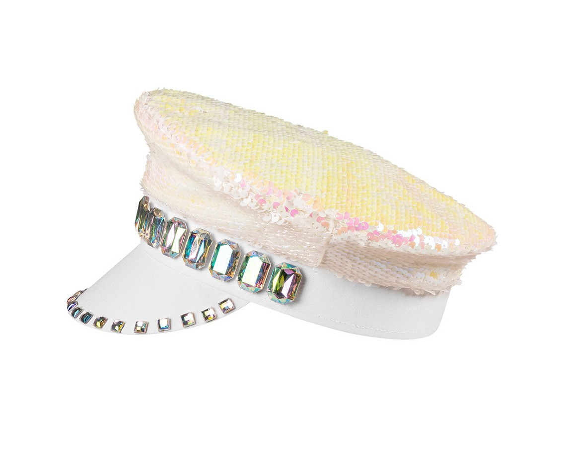 Cap Sandy candy ,pearl/white