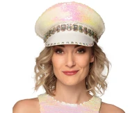 Cap Sandy candy ,pearl/white
