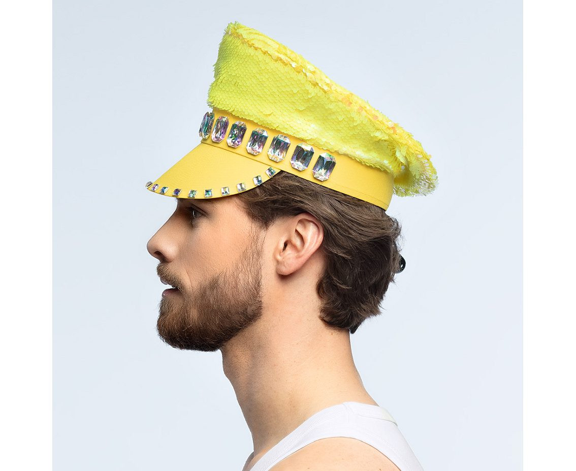 Cap Sandy candy, pearl/yellow