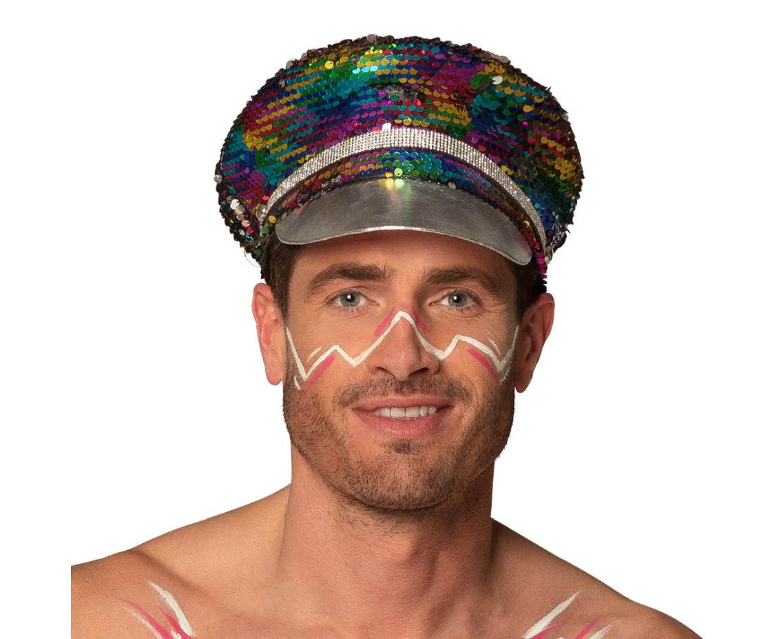Cap Rainbow blast (reversible rainbow/silver)