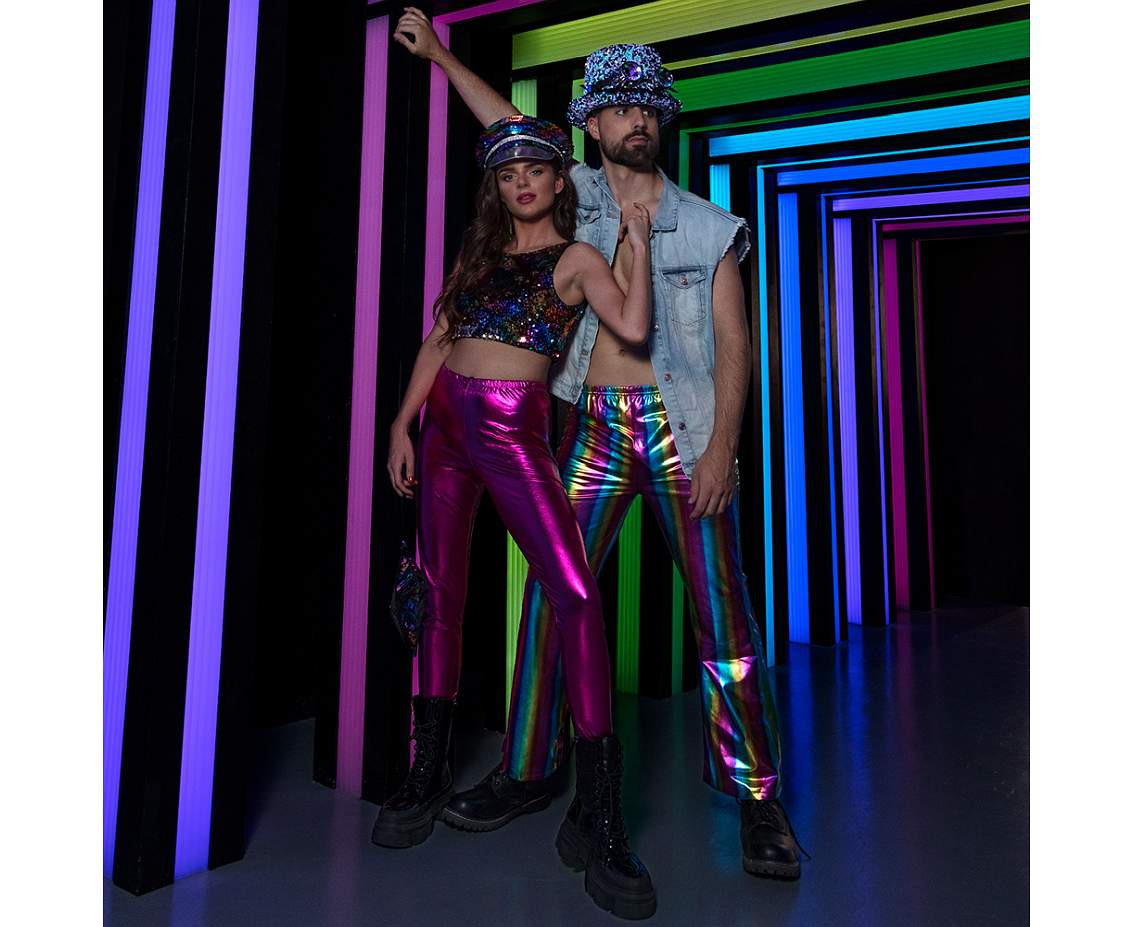 Cap Rainbow blast (reversible rainbow/silver)