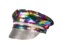 Cap Rainbow blast (reversible rainbow/silver)
