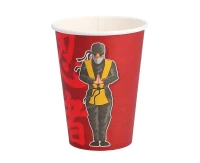 Set 8 paper cups Ninja, 250 ml