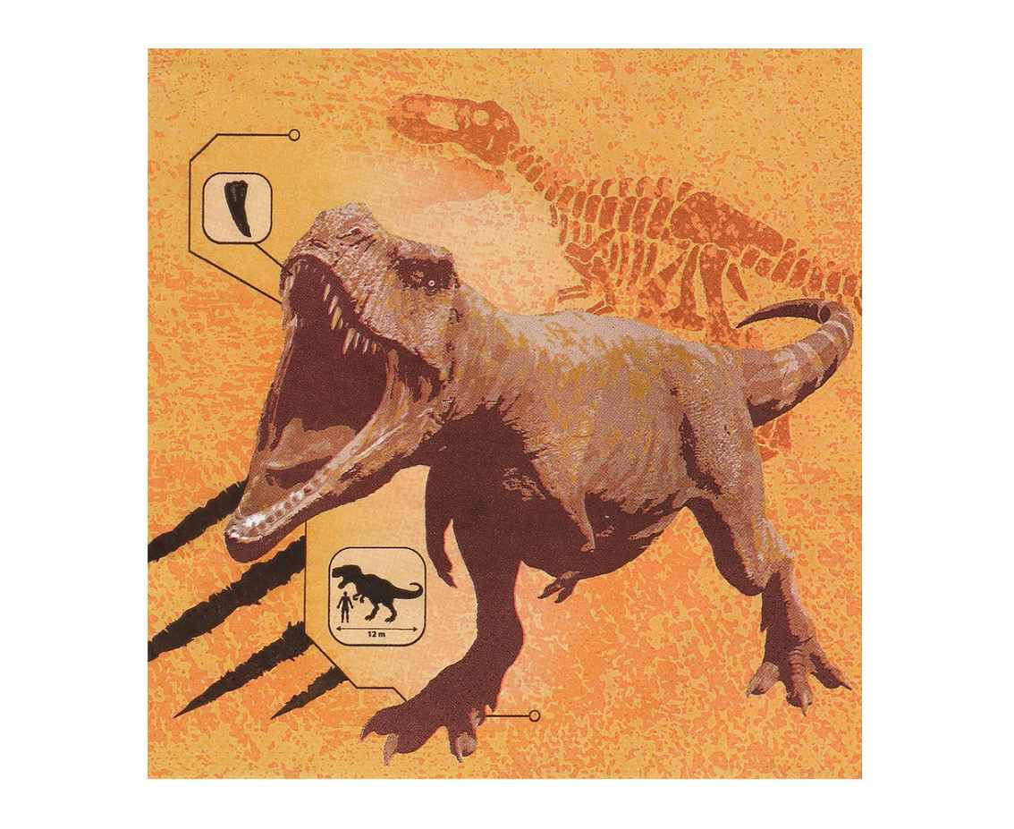 Paper napkins Dinosaur (33 x 33 cm),  20 pcs
