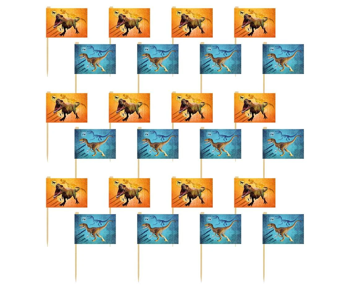 Flag picks T-Rex (7 cm), 24 cm