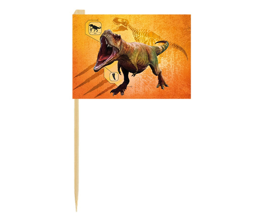 Flag picks T-Rex (7 cm), 24 cm