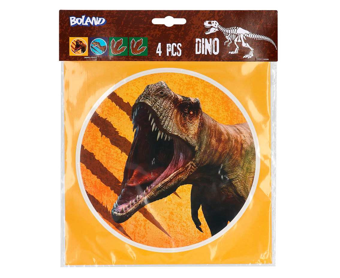 Set 4 sticker sheets T-Rex (20 x 20 cm) EOL