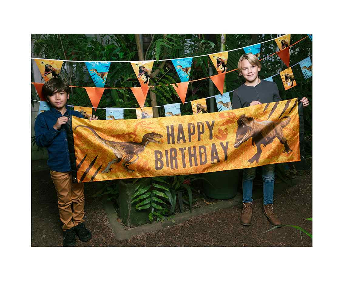 Happy Birthday Dinosaur Banner, 205 cm