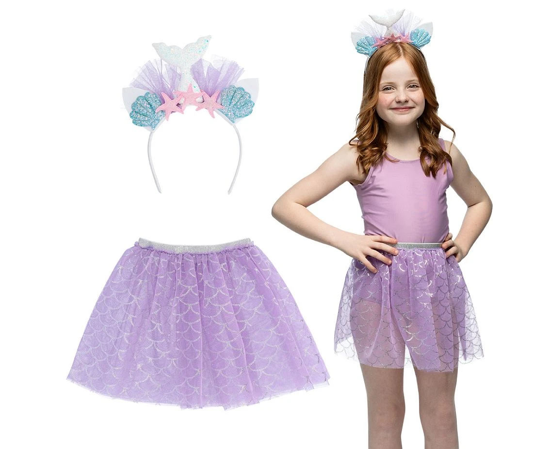 Set Mermaid stars (tiara and tutu)