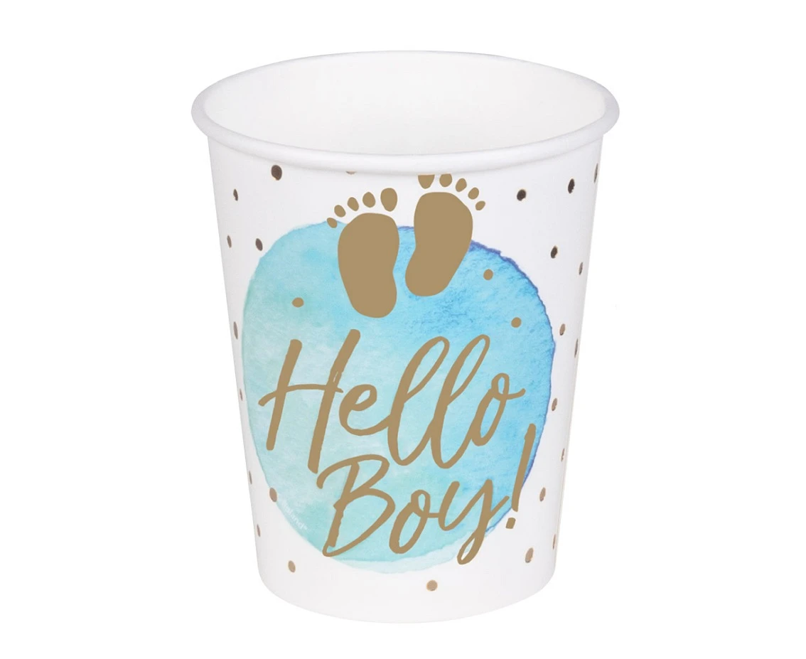 Paper cups 'Hello Boy!, 250 ml, 10 pcs