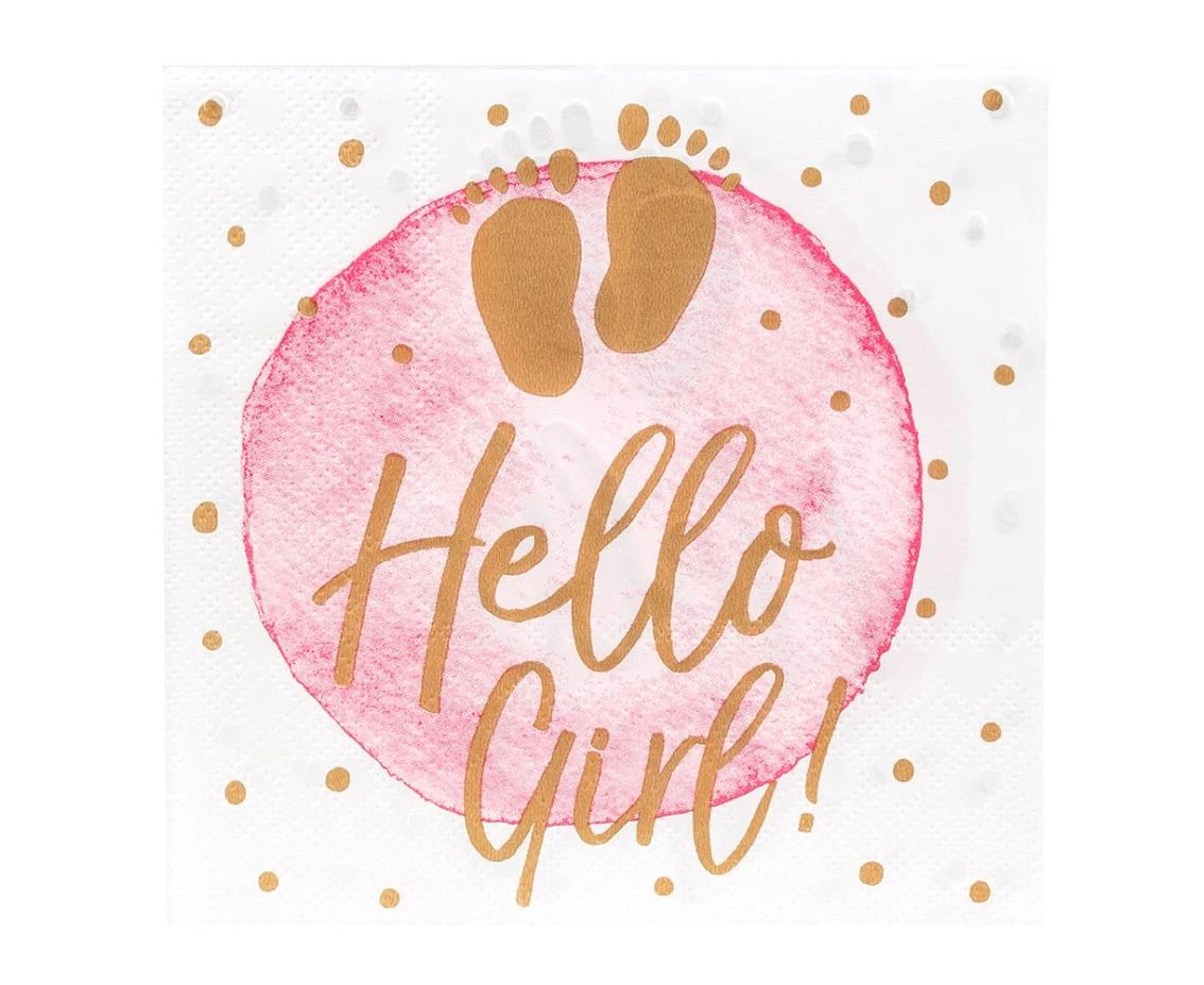 Paper napkins 'Hello Girl!' 33 x 33 cm, 20 pcs.