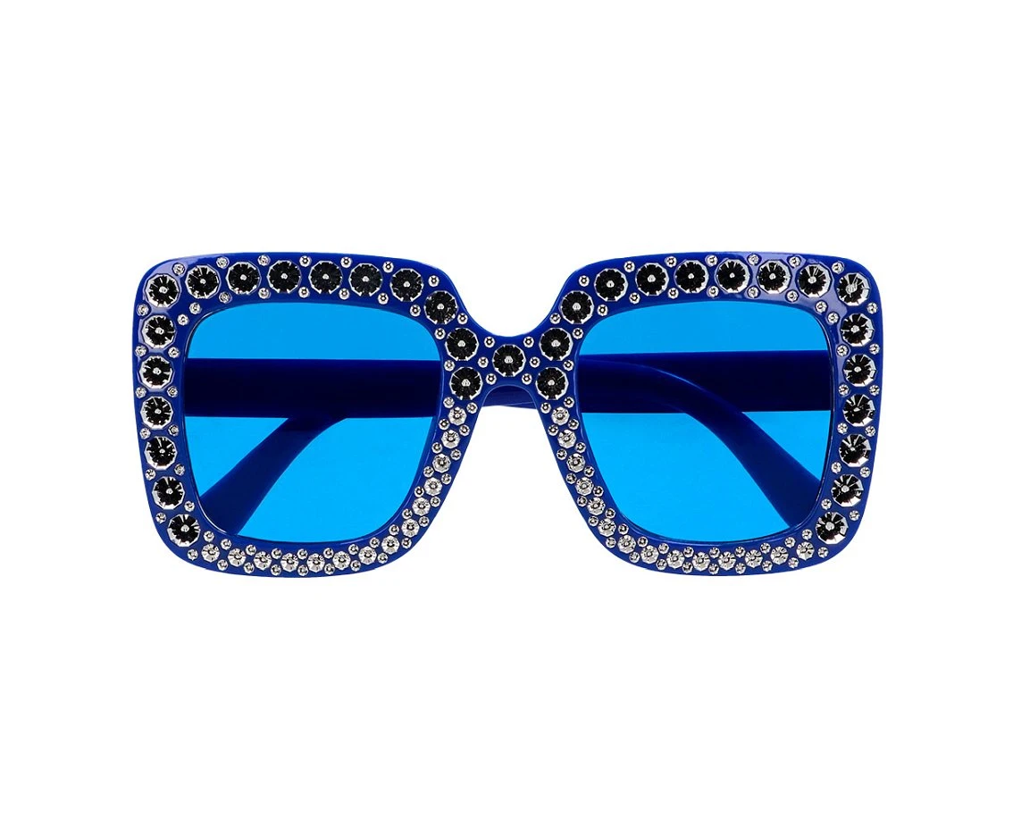 Party glasses Bling bling blue