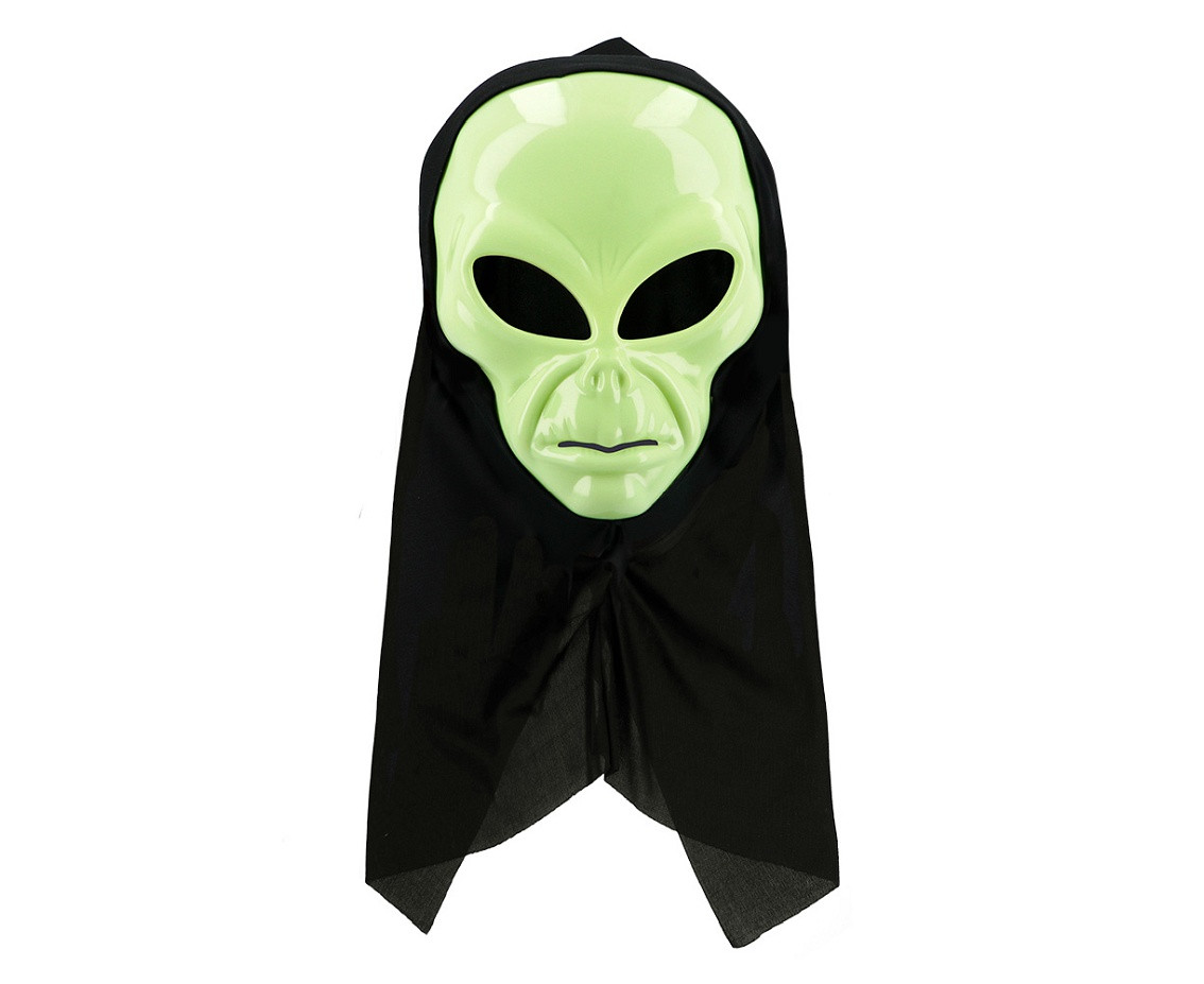 Face mask Alien with hood