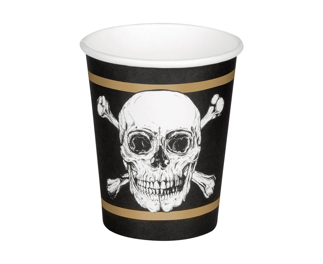 Paper Cups Pirates, 250 ml, 10 pcs