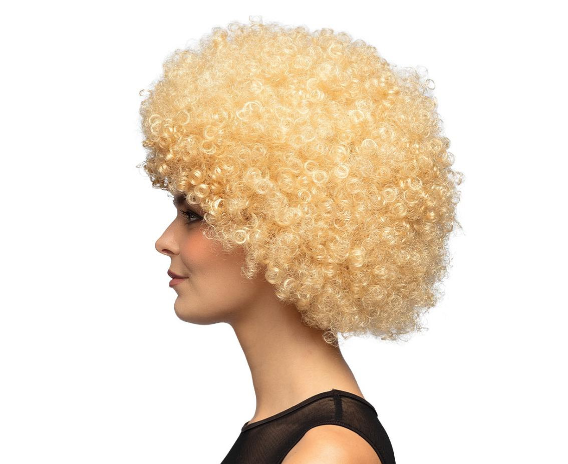 Wig Afro, blond