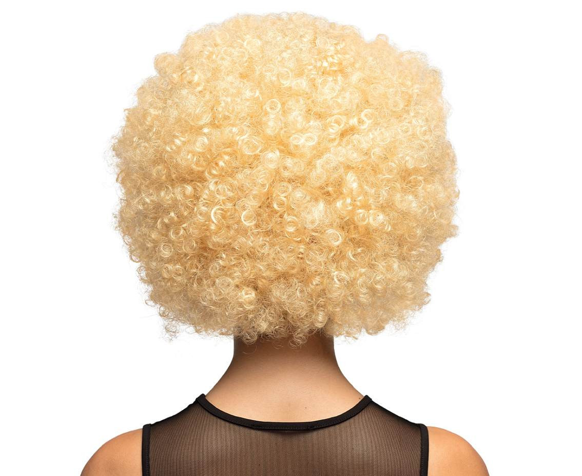 Wig Afro, blond