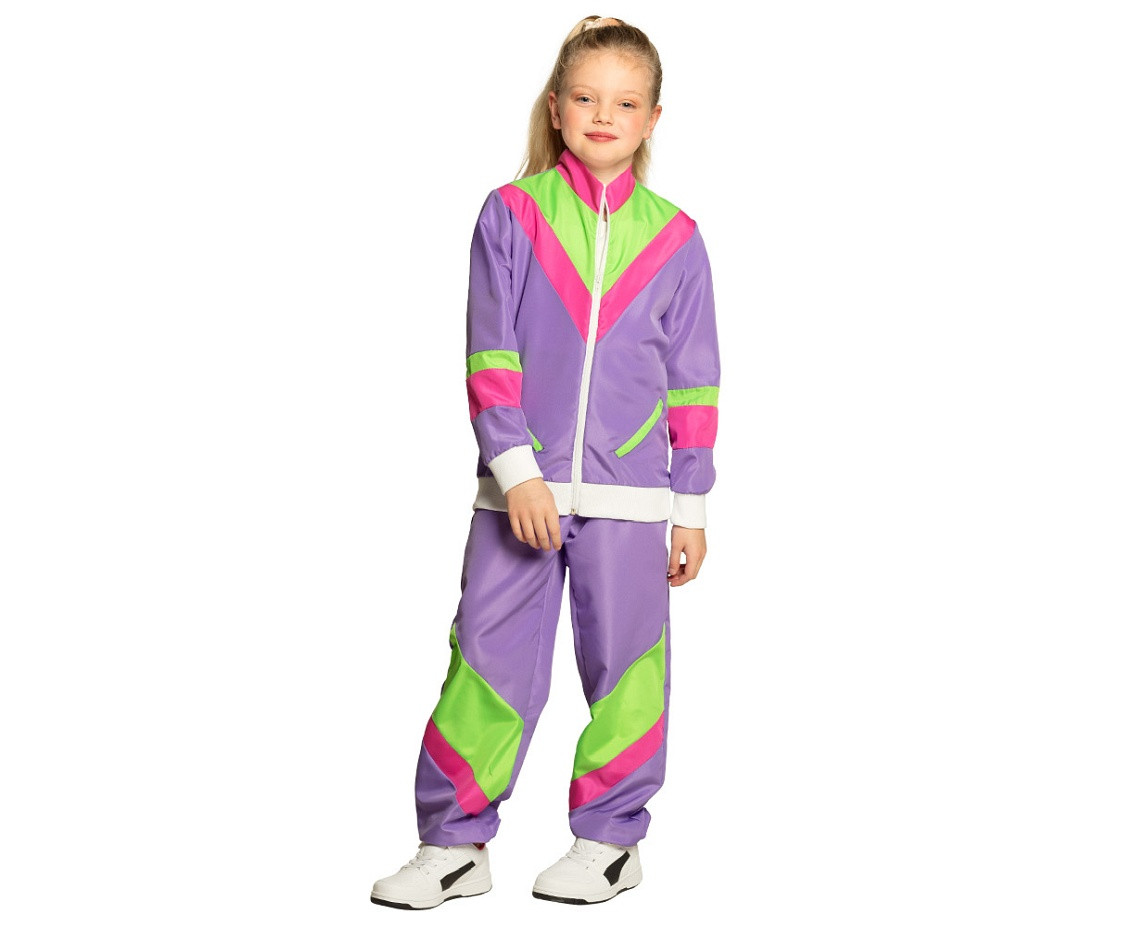 Shell suit Retro for kids (blouse, trousers), s. (10-12 years)