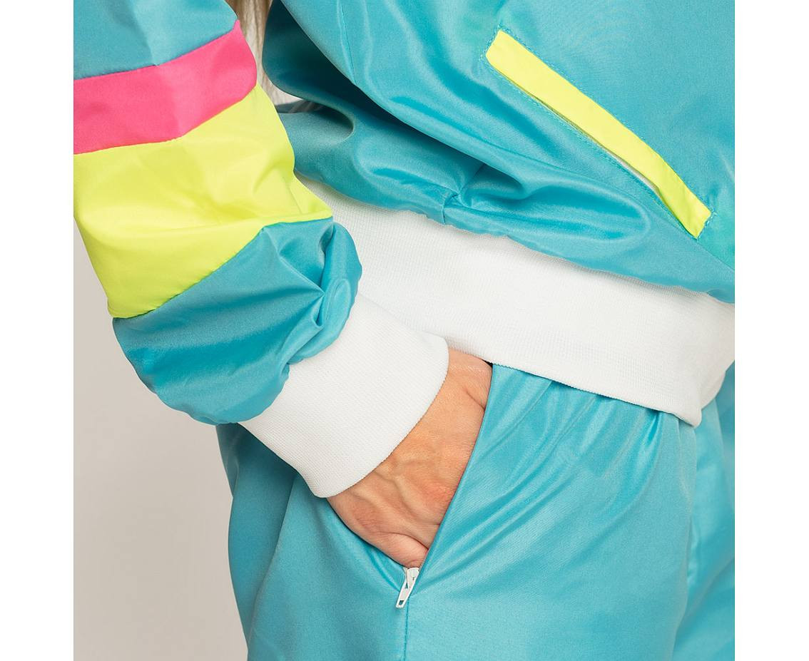track-suitt Retro neon blue, size (L)
