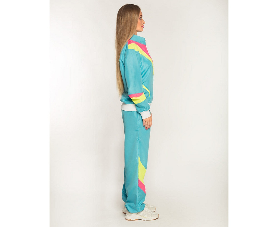 track-suitt Retro neon blue, size (L)