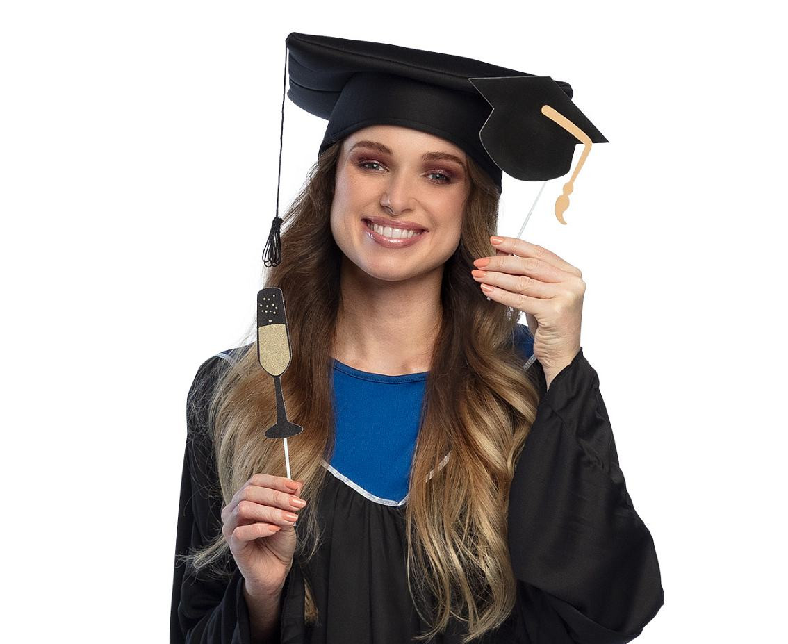 Props for school graduation photos, 10 pcs.