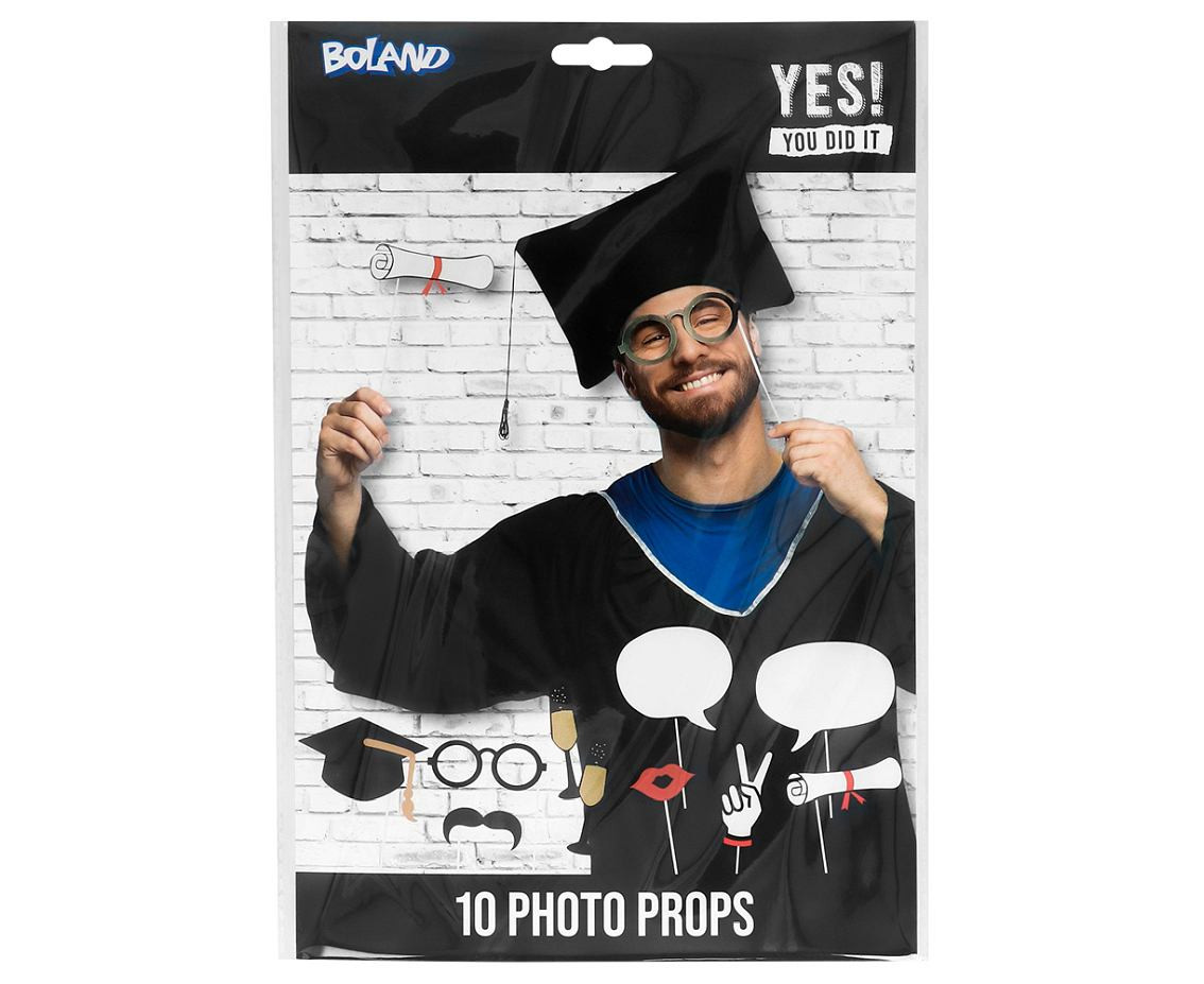 Props for school graduation photos, 10 pcs.