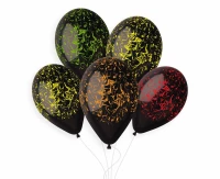 Balloons Gemar 13", premium helium marble black, 5pcs