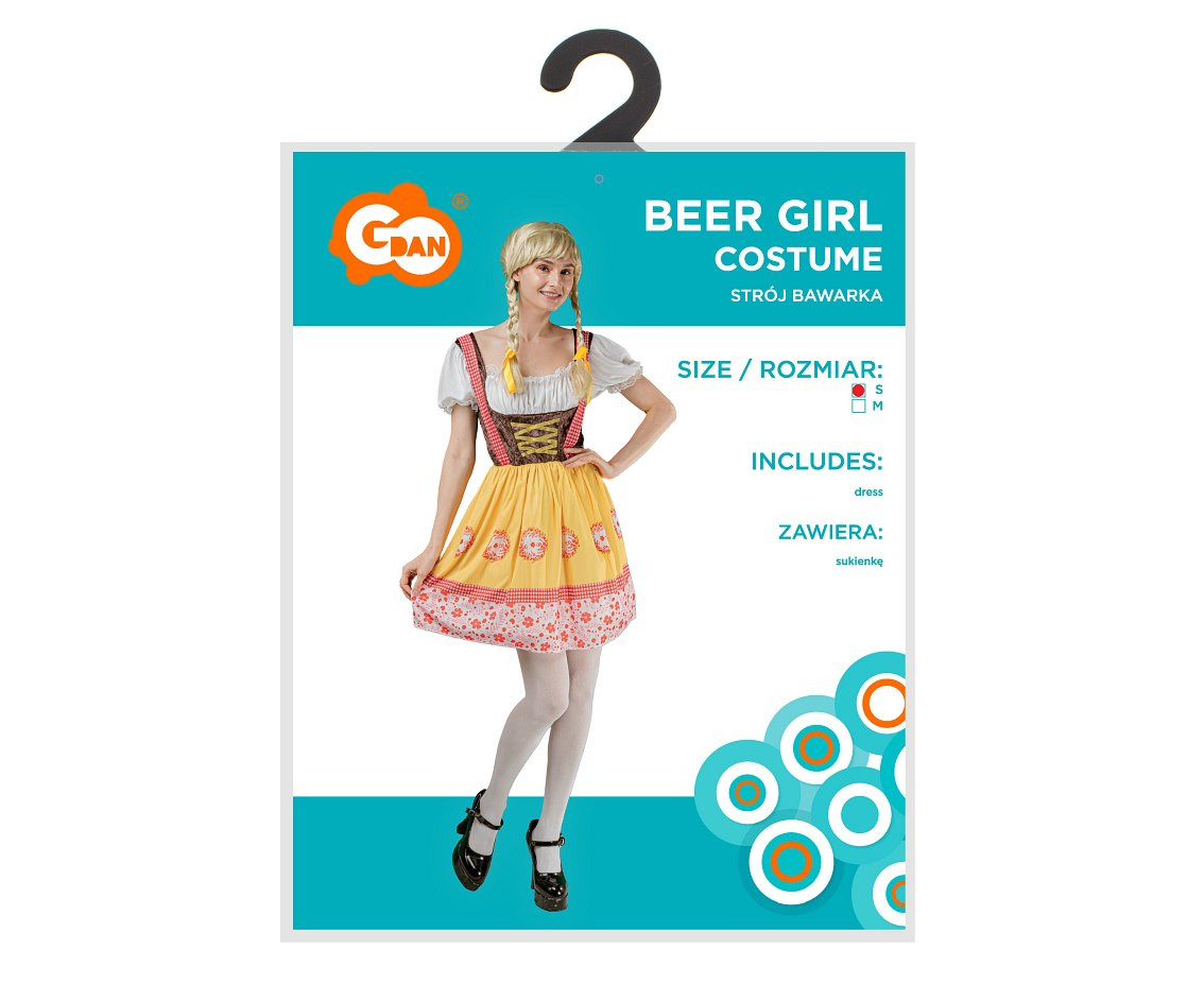 Costume for adult Beer Girl (dress), size S EOL