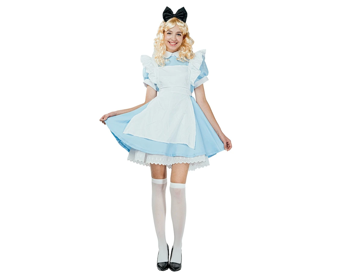 Role play-set for adult  Alice (headband, dress, apron), size S