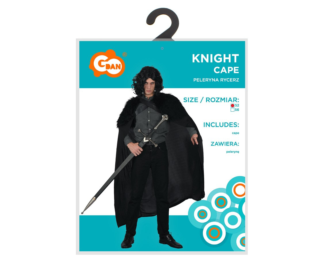 Cape for adult Knight, size S EOL