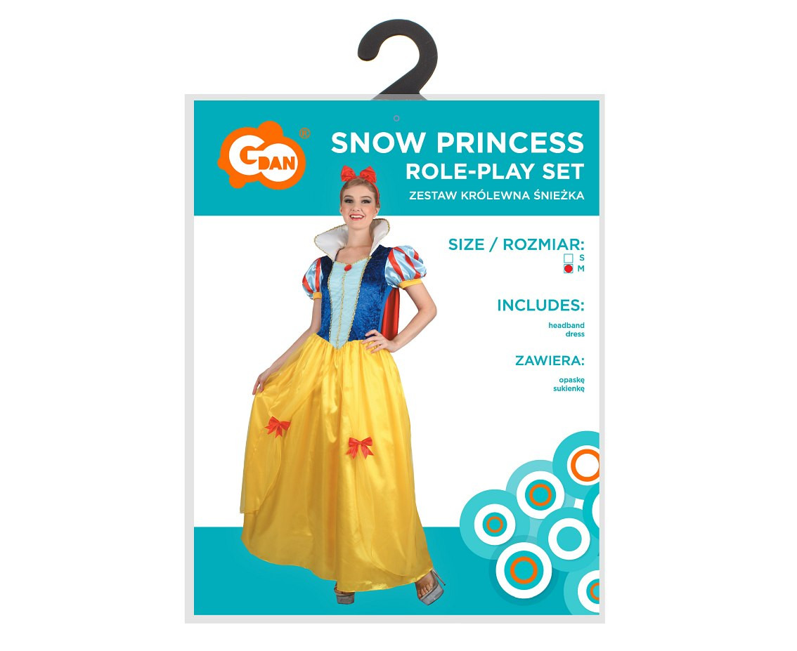 Role play-set for adult Snow Princess (headband, dress,), size M