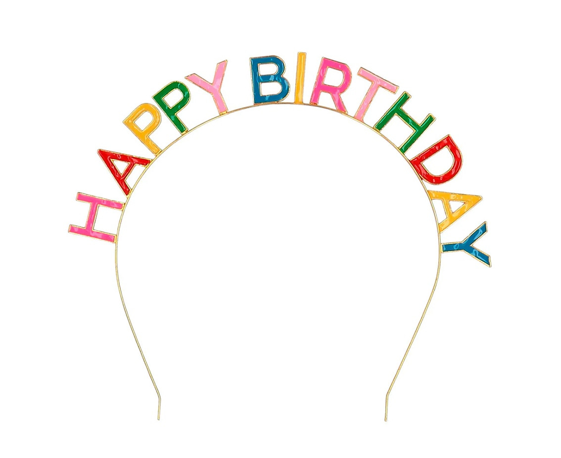 Metal Diadem 'Happy Birthday'