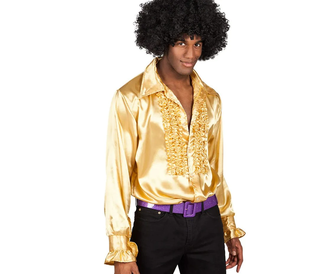 Party gold shirt, size XL