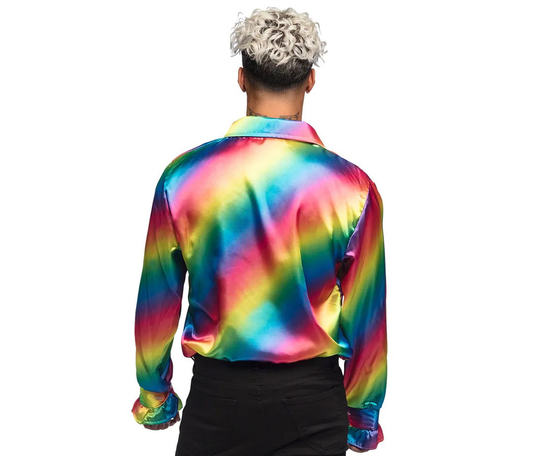 Party rainbow shirt, size XL
