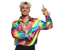 Party rainbow shirt, size XL