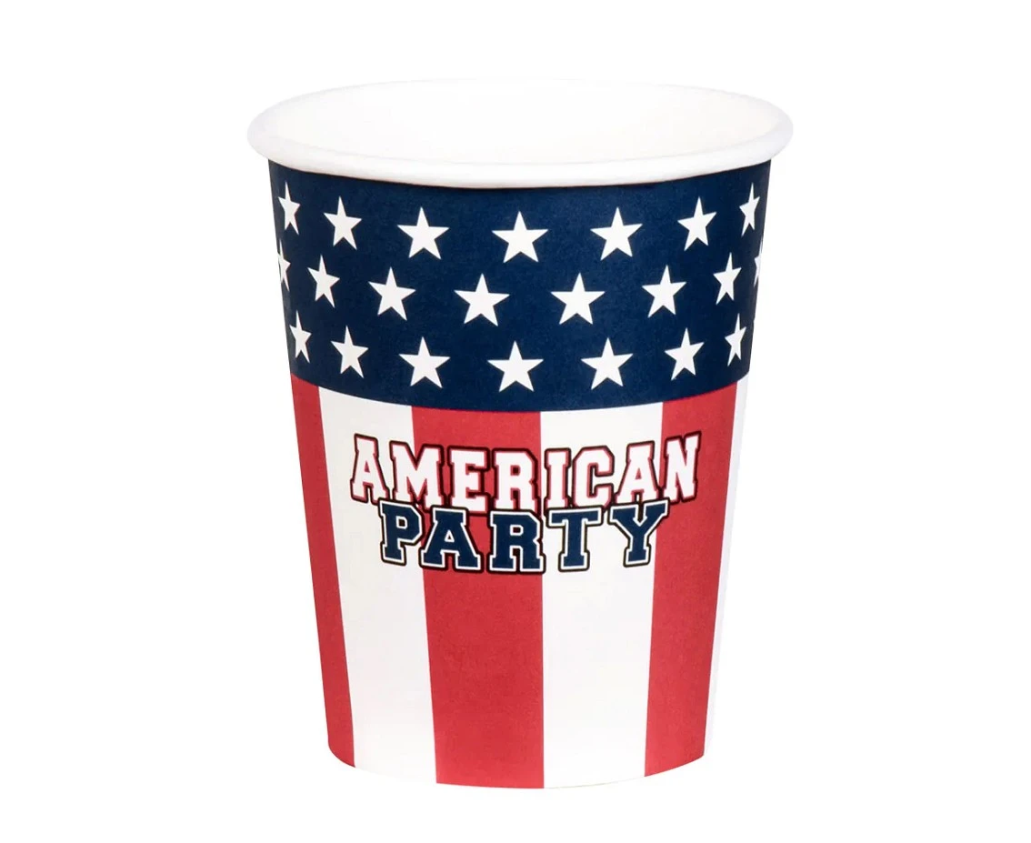 Paper cups American Party,  250 ml, 10 pcs