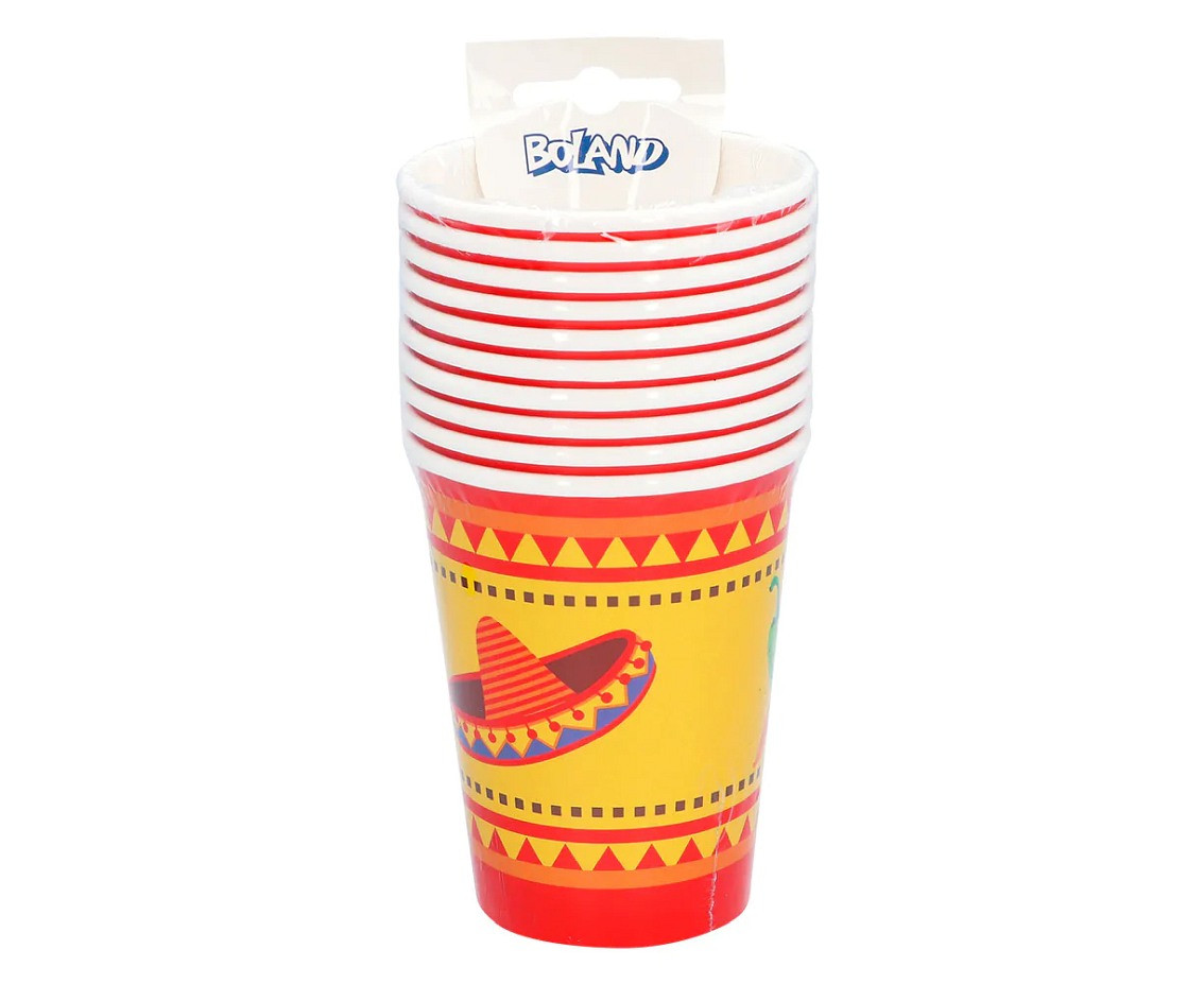 Paper cups Mexico,  250 ml, 10 pcs