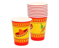 Paper cups Mexico,  250 ml, 10 pcs
