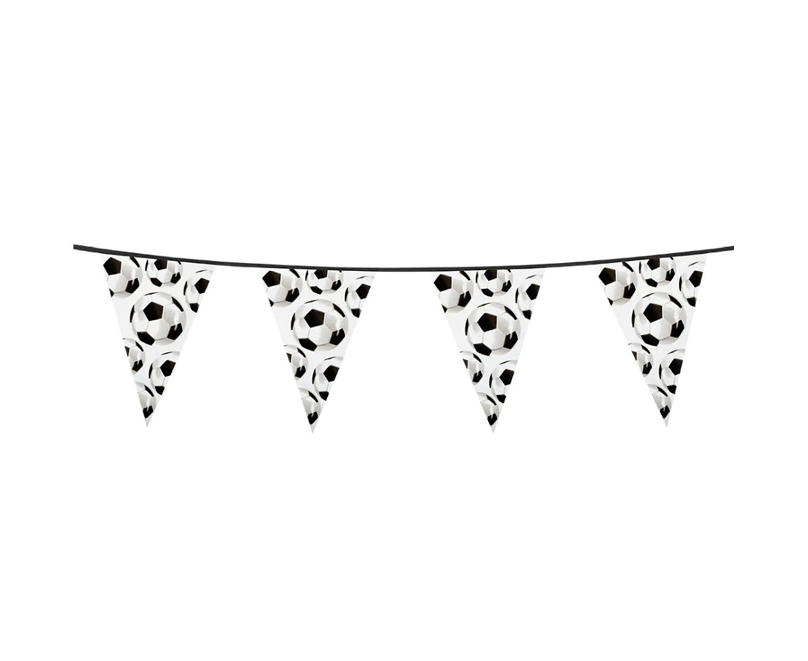 Garland flags Football, 30 x 20 cm, 6m.