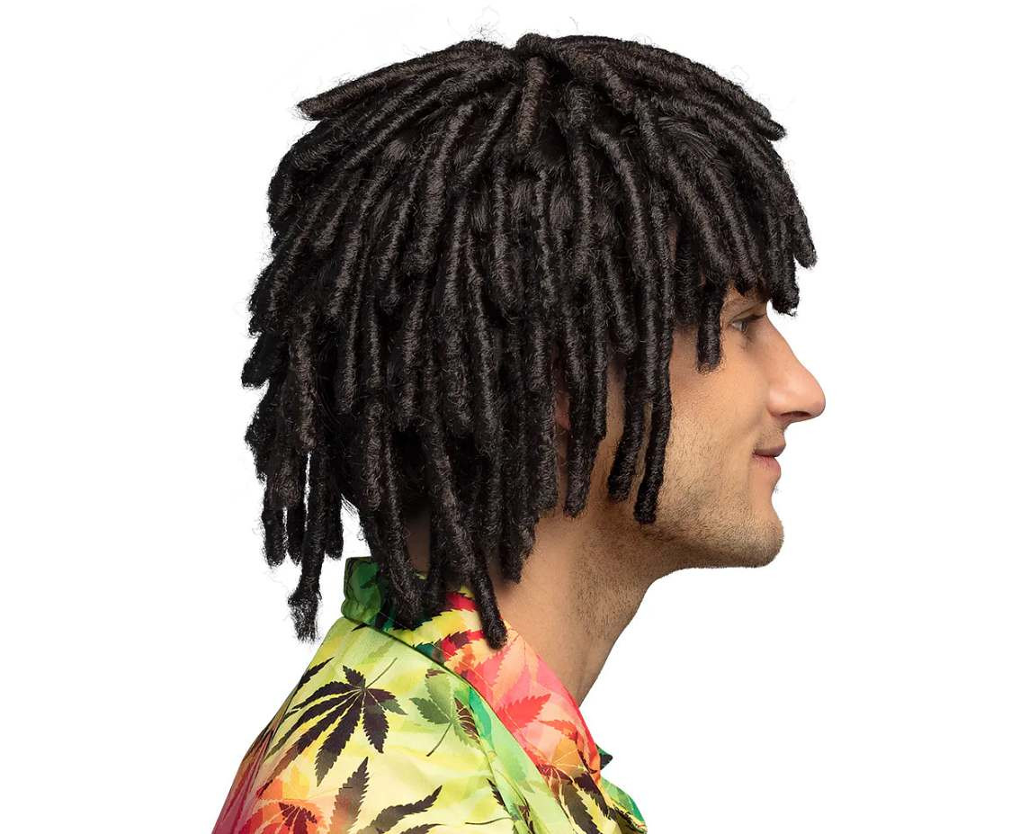 Wig Levi, brown short dreadlocks