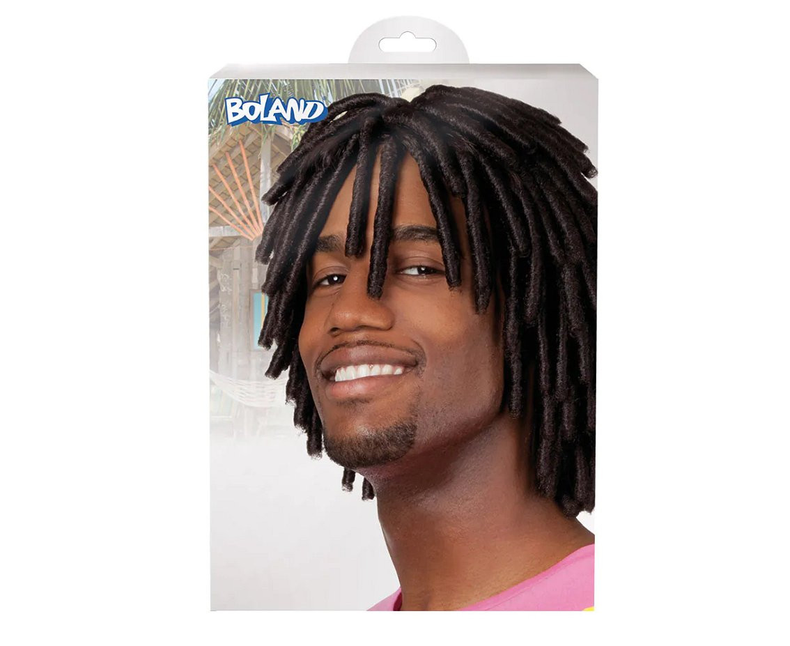 Wig Levi, brown short dreadlocks