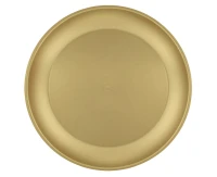 Reusable plate, gold, Decorata Party, 21 cm, 1 pc EOL