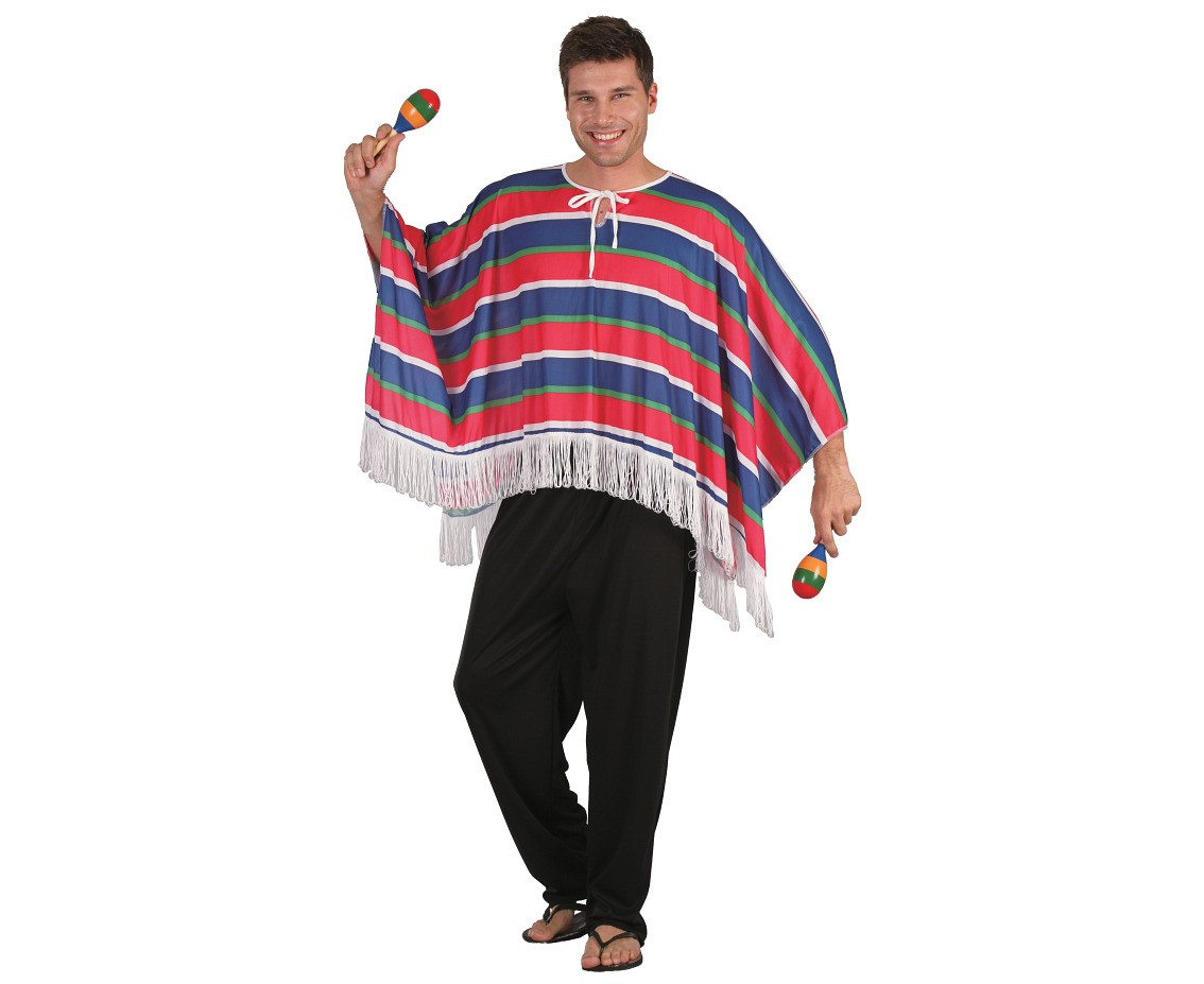 Poncho for adult Mexican, size 52