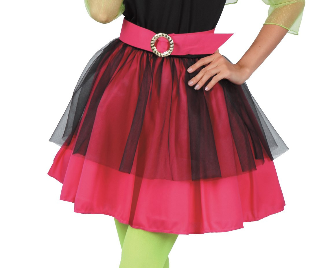 Role play-set for adult Disco 80's (dress, hairband, top, belt, leg warmer), size M