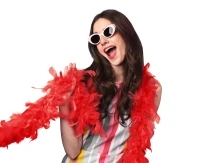 Boa red, 180 cm, 40 g.