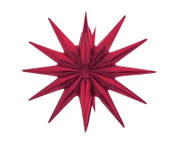 Foil balloon Star 3D red, 50 x 46 cm