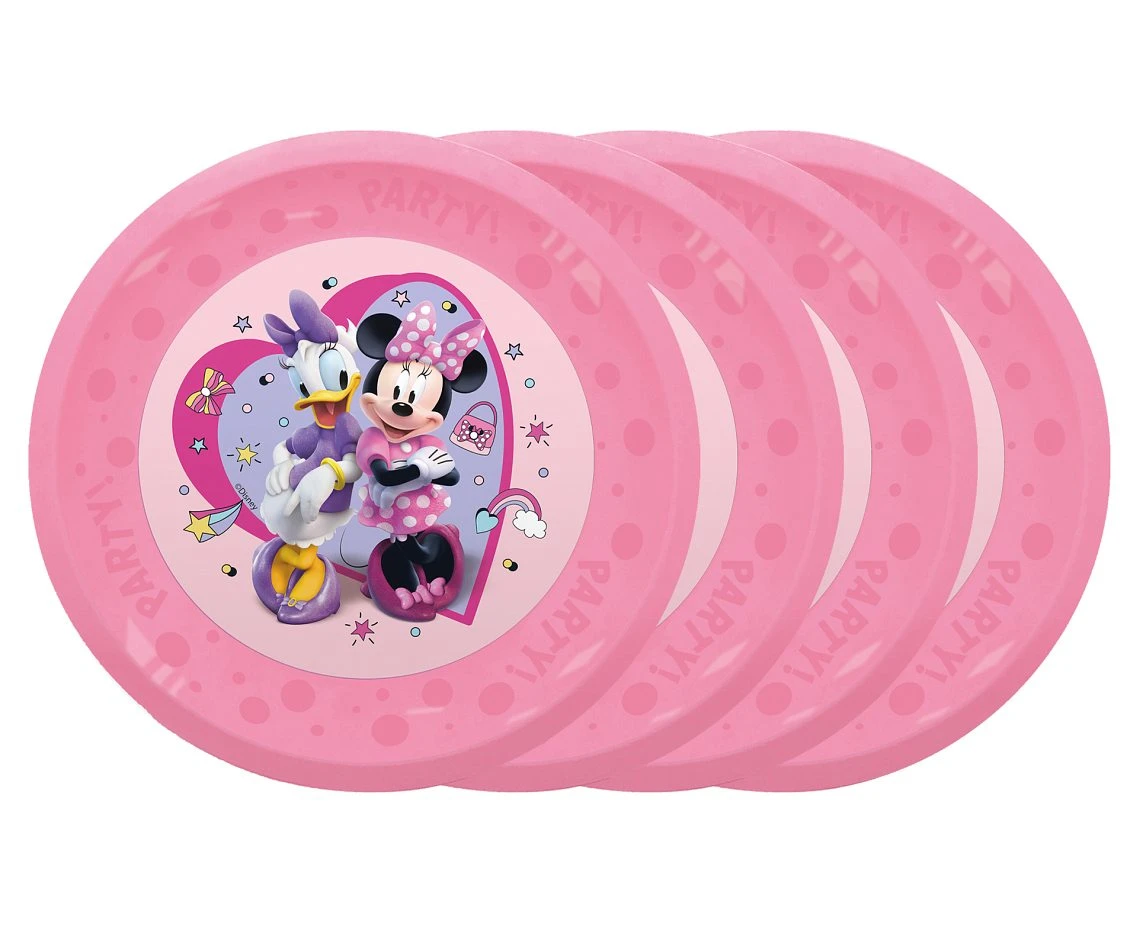 Reusable plate Minnie Junior Disney, 21 cm, 4 pcs