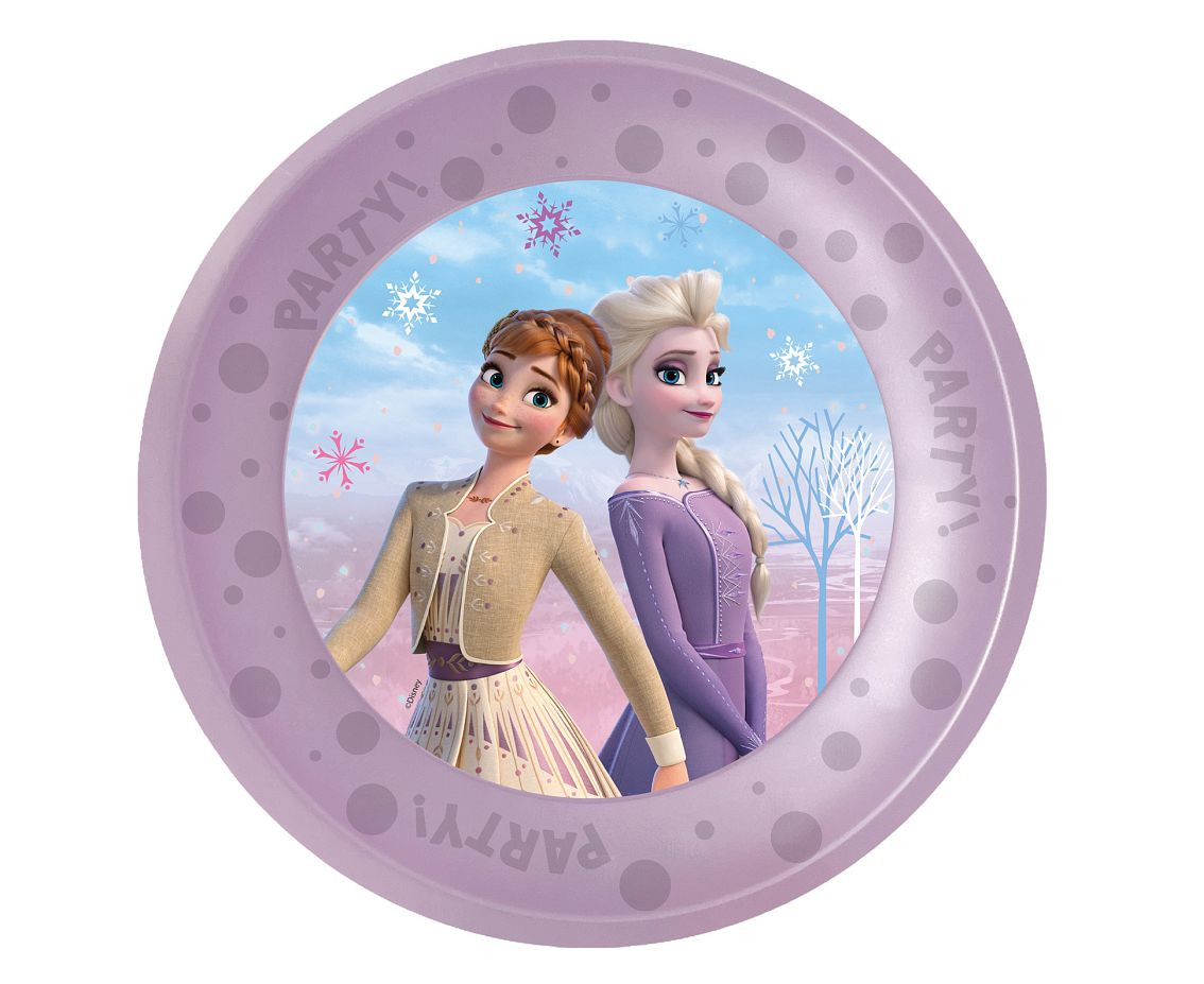Reusable plate Frozen II Wind Spirit Disney, 21 cm, 4 pc
