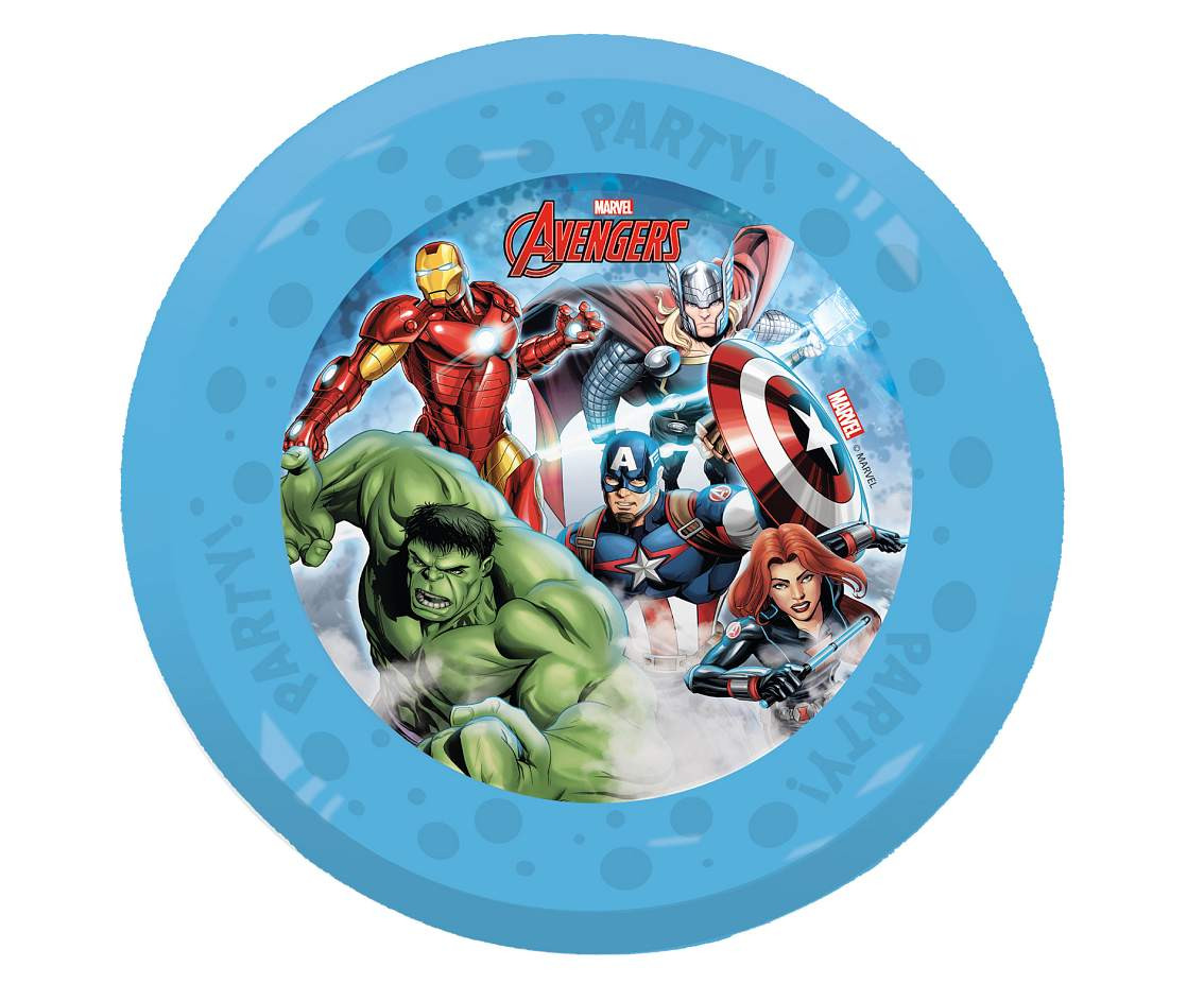 Reusable plate Avengers Infinity Stones Marvel, 21 cm, 4 pcs